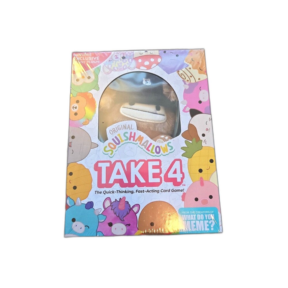Squishmallows Take4 Family Card Game Featuring Benny (New)